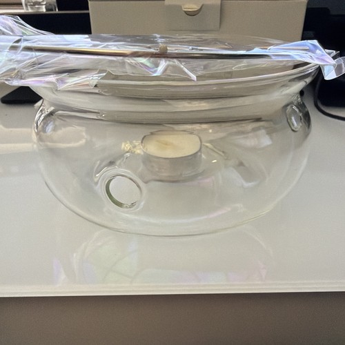Whittards glass teapot warmer - glass,