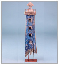 Lighthouse Ornament Blue 34cm