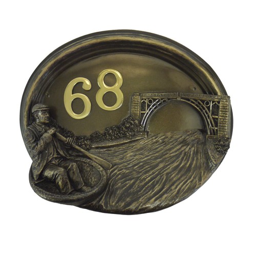 Bronze finish coracle man - finish,