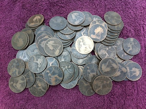100x queen victorian pennies - queen,
