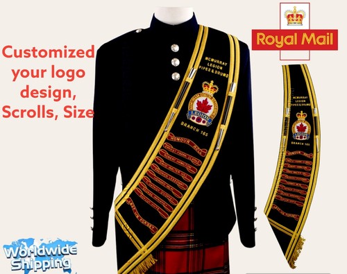 Baldric sash for drum pipe - sash,