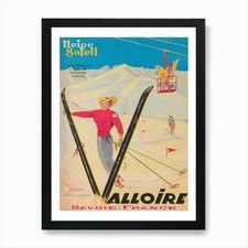 Valloire France Vintage Ski