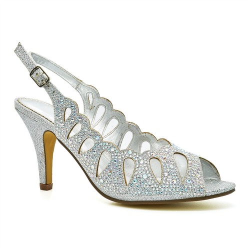 Womens diamante bridal heels - womens,