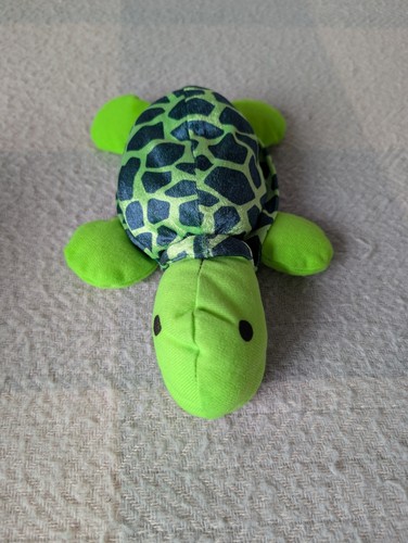 Soft green plush turtle - soft, teddy