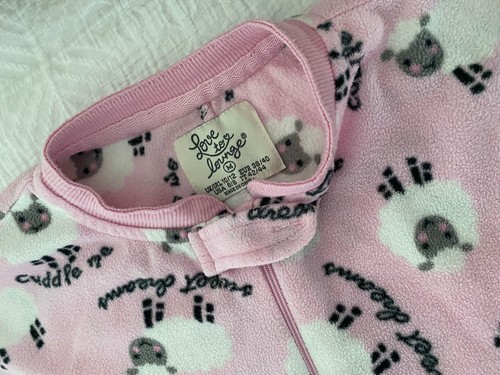 Pink one piece pyjamas - one-piece, –