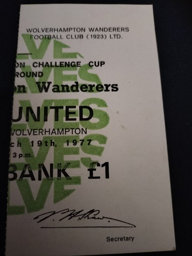 Rare match ticket cup - ticket, fa