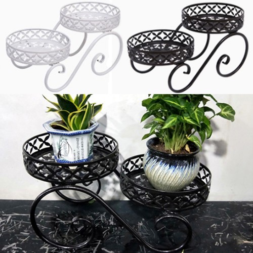 2tier metal plant - plant, stand