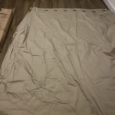 Next Beige Eyelet Curtains Pair 228 x 229cm, Blackout Lined 90X90 Inch