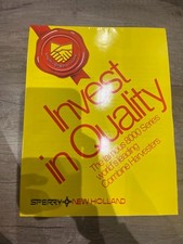 Sperry New Holland 8000 Series Combine Harvester Vintage Brochure