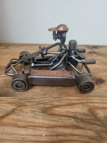 Hand made scrap metal cart - made,