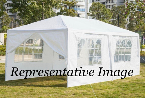White 3x6m garden marquee - white,