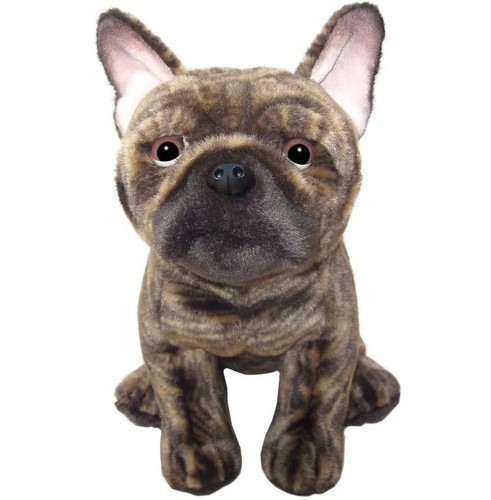 Brindle french bulldog plush - french,