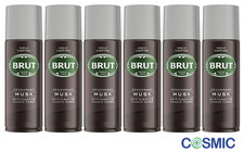 6 X Brut Deodorant Spray Musk