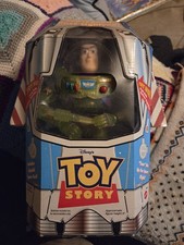 Disney Toy Story Buzz Lightyear Power Boost 1998 Translucent Green 9”