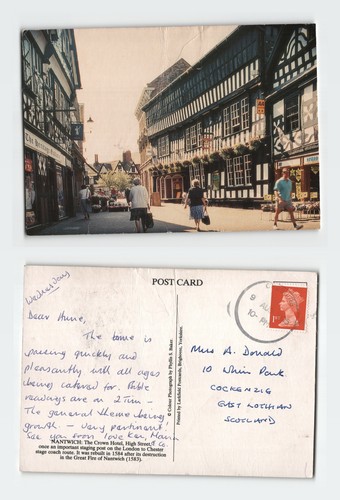 Vintage postcard nantwich - vintage,