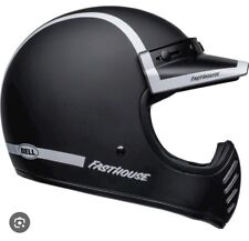 BELL MOTO3 Fasthouse Old Road Black/White Classic Motorcycle MX ECE 22.06 Helmet
