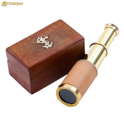Nautical brass mini telescope - mini,