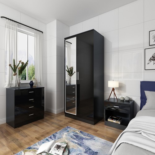 High gloss bedroom furniture - high,