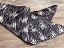 Brora Blue And White Silk Patterned Rectangular Scarf Good Condition