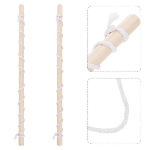 4pcs wooden banner poles - 4pcs,