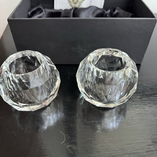Set faceted sphere - set, candle