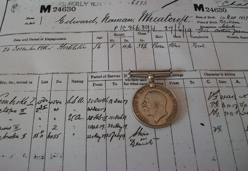 Ww1 war medal edward norman - ww1, to