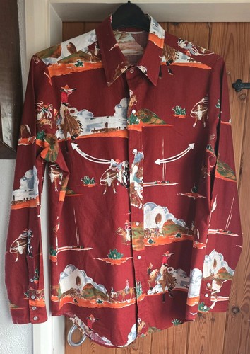 Vintage men cowboy shirt - vintage, men’s