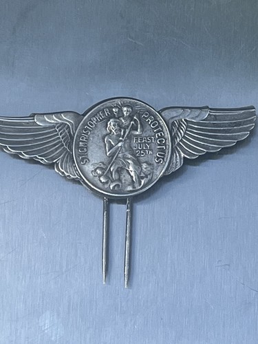 Vintage christopher medal - vintage,