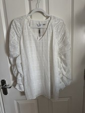 Calvin Klein White Sheer Lined