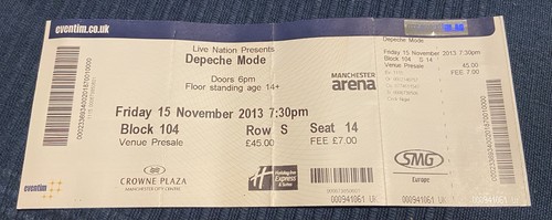 Depeche mode ticket stub - ticket,