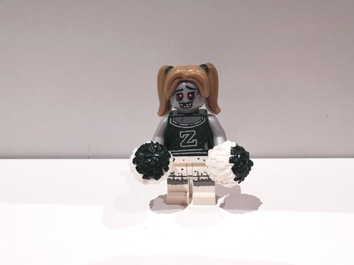 Lego zombie cheerleader col218 - cheerleader,