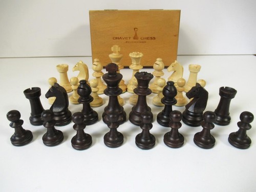 Vintage chavet chess set - chess,