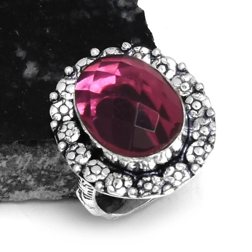 Pink topaz ethnic handmade - ethnic,