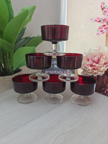 Vintage luminarc france - luminarc, ruby