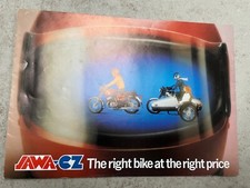 Jaya CZ 350cc & Sidecar sales brochure motorcycle Bike  
