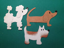 Dog Puppy Poodle, Dachsund, Terrier, Beagle Pooch Mutt Pack Walking Die Cuts