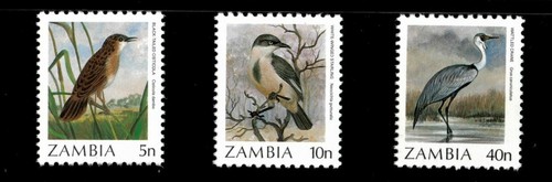 Zambia 1987 bird type - zambia,