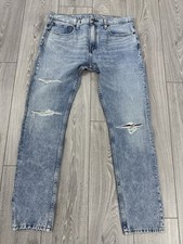 Levi's 512 Men's Blue Tapered Leg Jeans. Size W:34" L32" Hem: 6" Rare Designer 