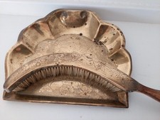 Brass Crumb Tray &Brush Art
