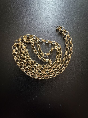 9ct gold belcher chain - 9ct,