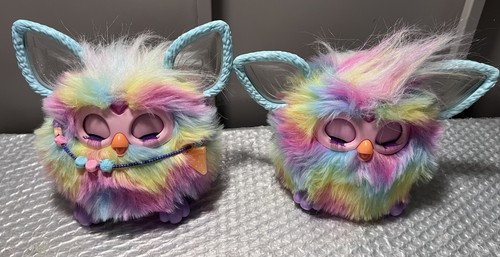 Tie dye furby pair - tie,