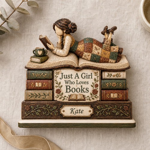 Wooden plaque just - a, girl
