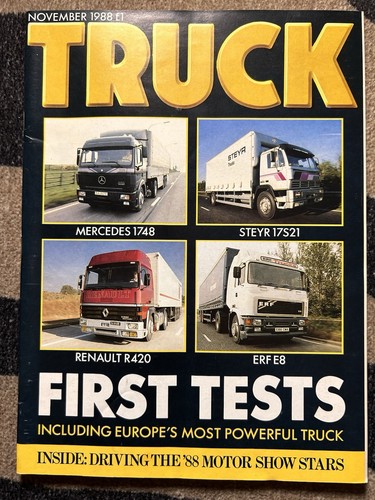 Truck magazine november 1988 - truck,