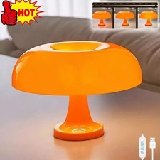 Orange Mushroom Lamp Vintage