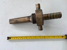 Vintage brass or bronze hose nozzle fire brigade water hose fireman fire engine