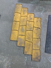 Yellow Old English Cobblestone Concrete textured Stamp mat