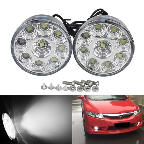White led round daytime - 2x,