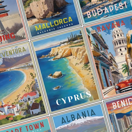 Travel posters prints vintage - travel,