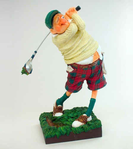 Caricature figure golfer - figure,