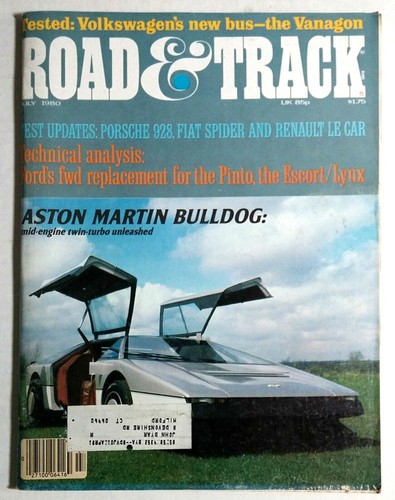1980 july road track car - road, &